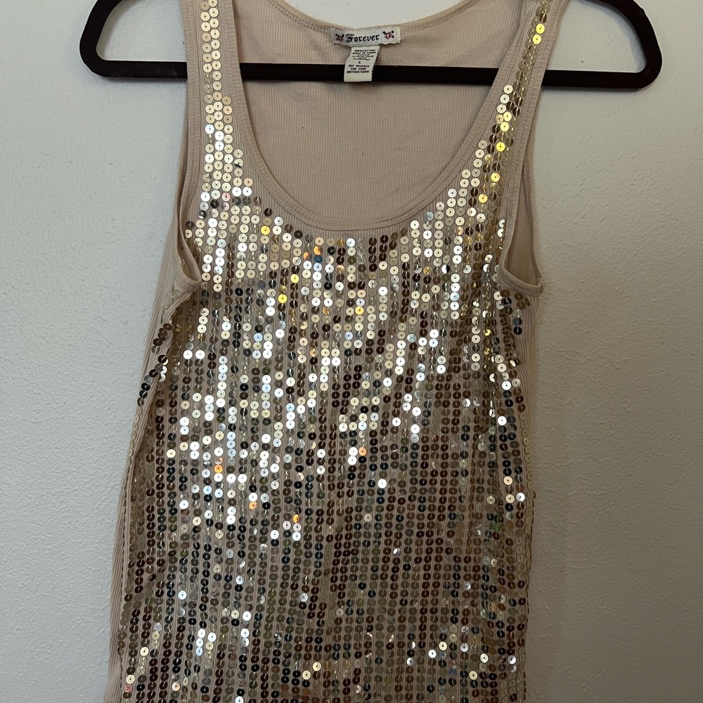 Sequin Tank Top
